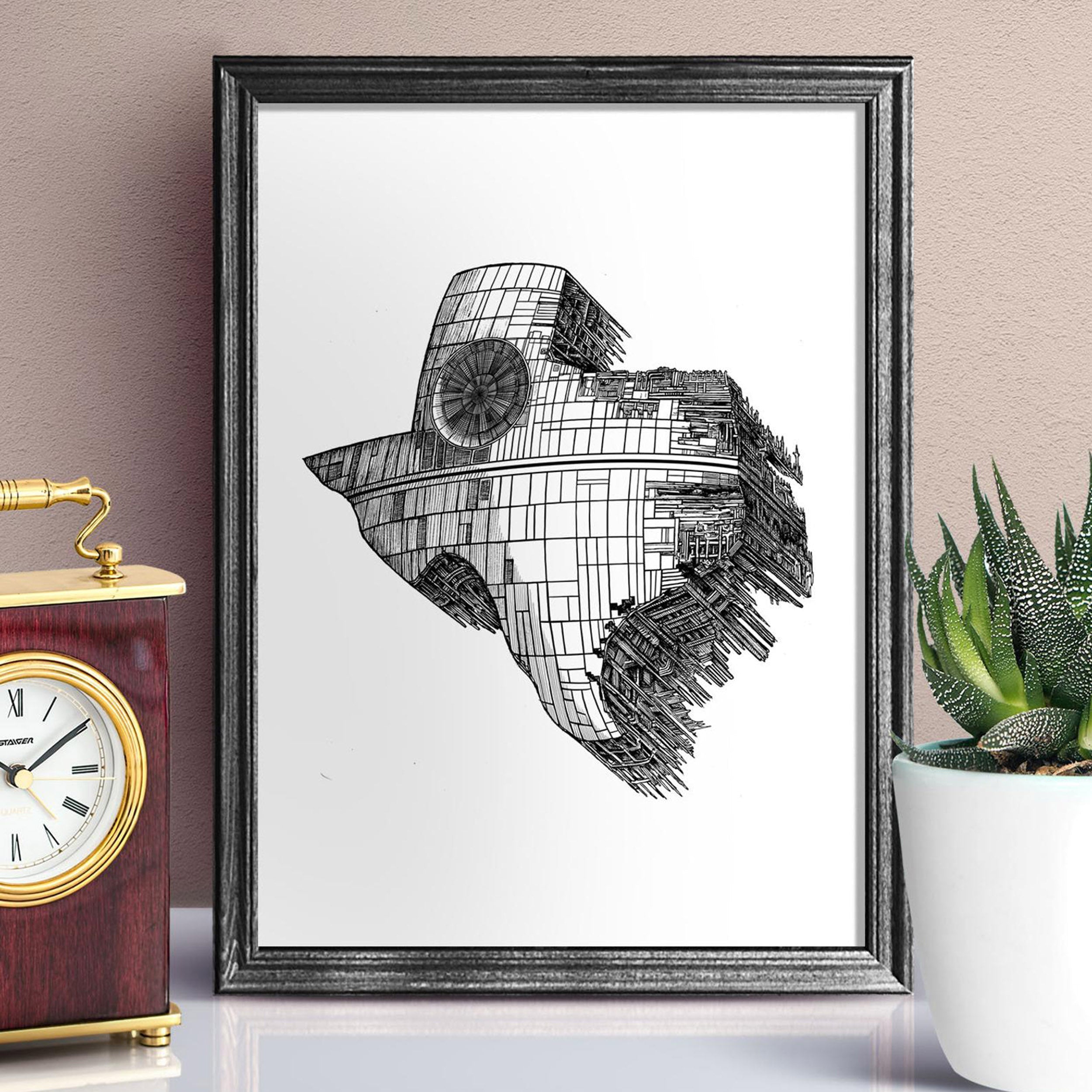 Texas Death Star Art Print