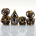 Deep Sea Monster - Gold 3D Octopus Hollow Metal RPG Dice Set
