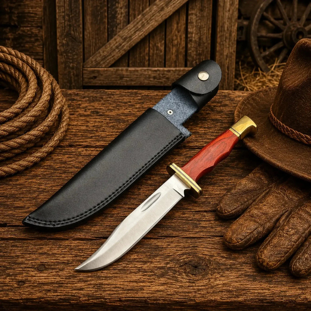 Dexter's First Knife Replica – D2 Steel Blade Wood Handle
