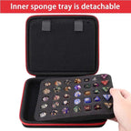 Dice Collection - DND Dice Set Storage Box + Zippered Dice Case + Logo Badge