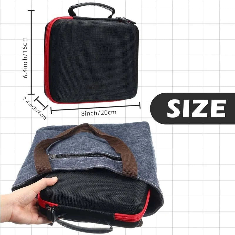 Dice Collection - DND Dice Set Storage Box + Zippered Dice Case + Logo Badge