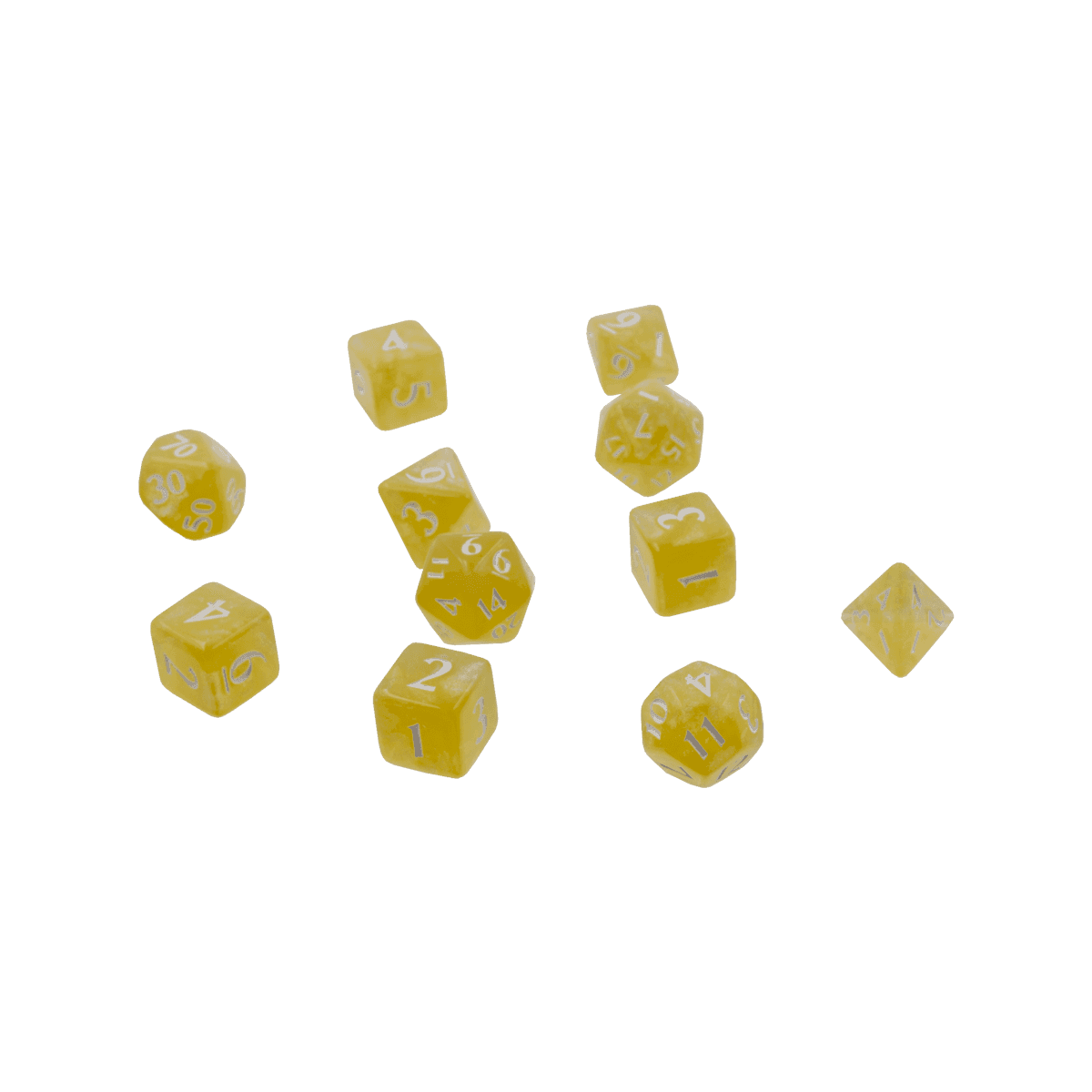 Ultra PRO: 11-Dice Set - Eclipse (Lemon Yellow) - 