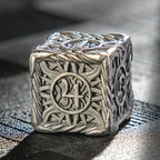 DND Antique Nickel Sun Metal Polyhedron Dice Set
