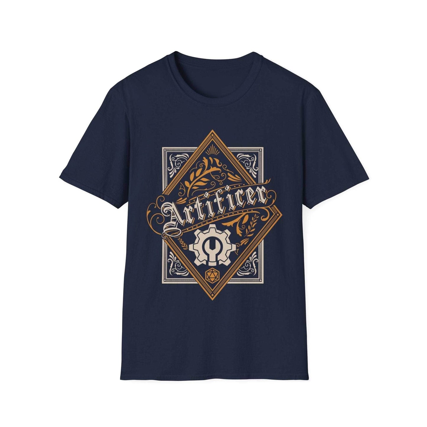 DnD Artificer Large Crest T-Shirt - Navy / S