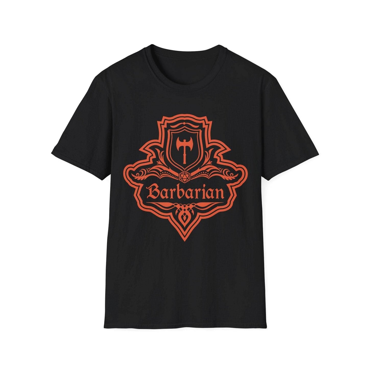 DnD Barbarian Class Emblem T-Shirt - Black / S