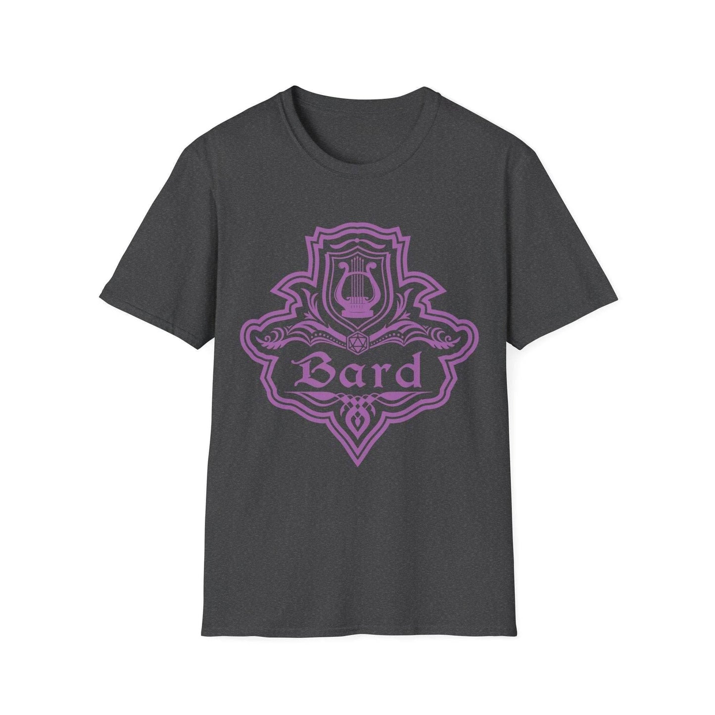 DnD Bard Class Emblem T-Shirt - Dark Heather / S