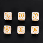 DND Dice 16mm Pearl Acrylic D6 Tabletop RPG Game Dice