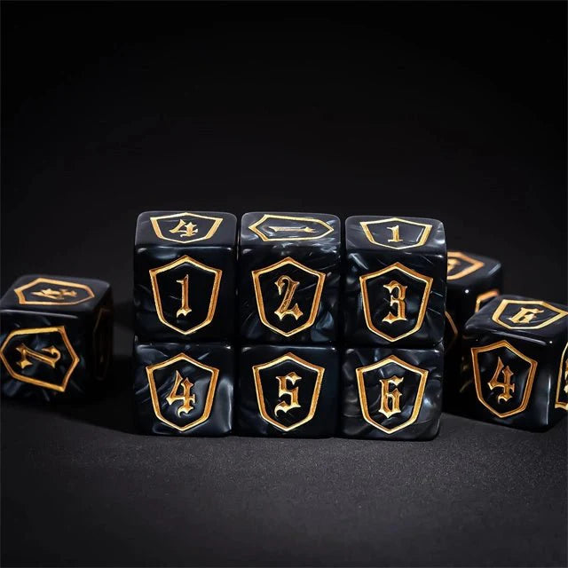 DND Dice 16mm Pearl Acrylic D6 Tabletop RPG Game Dice