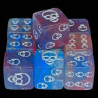 DND Dice 16mm Skull Acrylic D6 Dice Halloween RPG Board Game Dice