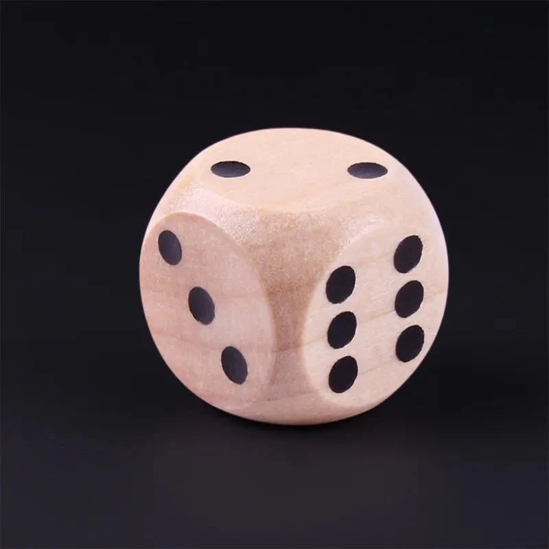 DND Dice 16mm Wooden D6 Classic Tabletop RPG Game Dice