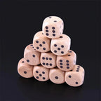DND Dice 16mm Wooden D6 Classic Tabletop RPG Game Dice