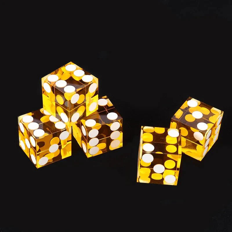 DND Dice-19mm Transparent Acrylic Dice Texas Hold'em Game Dice