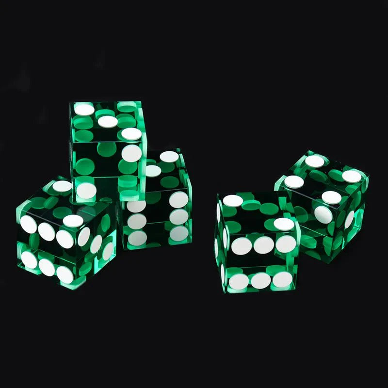 DND Dice-19mm Transparent Acrylic Dice Texas Hold'em Game Dice