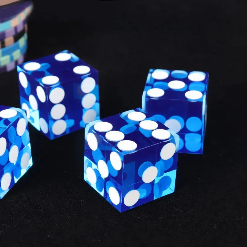 DND Dice-19mm Transparent Acrylic Dice Texas Hold'em Game Dice