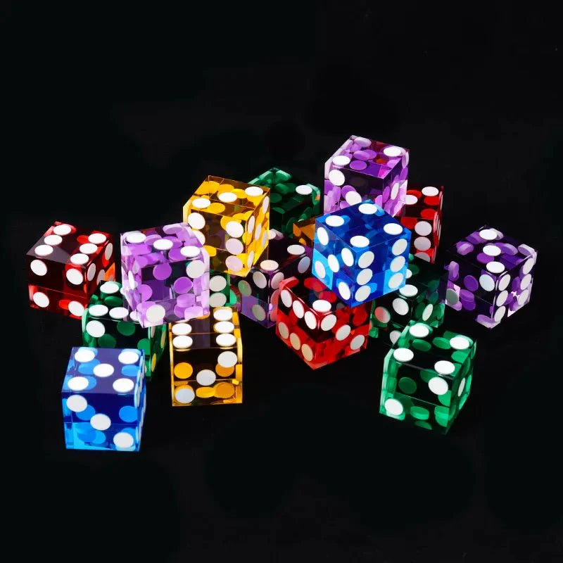 DND Dice-19mm Transparent Acrylic Dice Texas Hold'em Game Dice