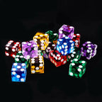 DND Dice-19mm Transparent Acrylic Dice Texas Hold'em Game Dice