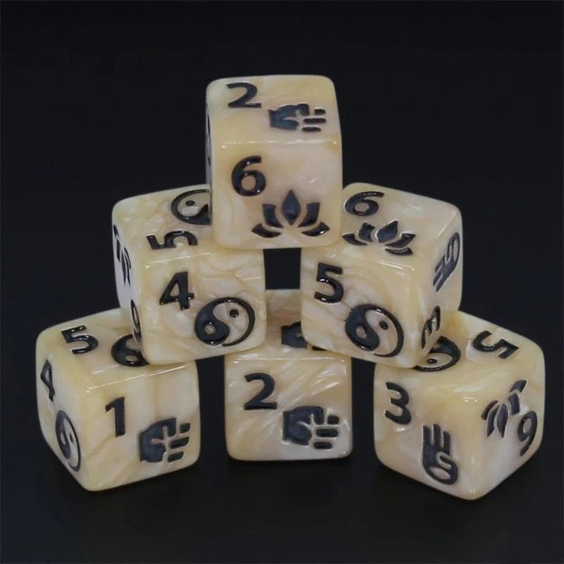 DND Dice Acrylic D6 Multicolor RPG Board Game Dice