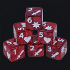 DND Dice Acrylic D6 Multicolor RPG Board Game Dice