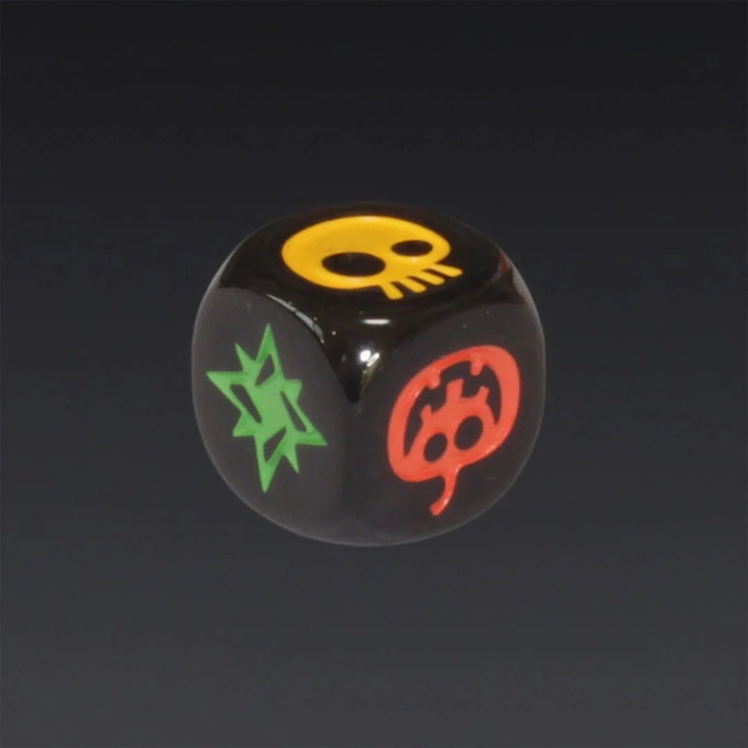 DND Dice Black Acrylic Halloween Dice Ghost 6-Sided Dice