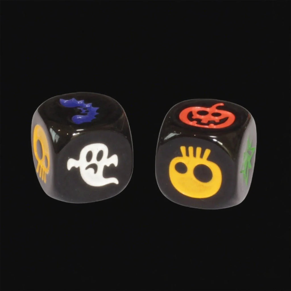 DND Dice Black Acrylic Halloween Dice Ghost 6-Sided Dice