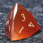 DND Dice - Crimson Glass Gem Polyhedron RPG Dice Set