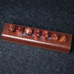 DND Dice - Crimson Glass Gem Polyhedron RPG Dice Set