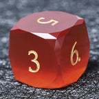 DND Dice - Crimson Glass Gem Polyhedron RPG Dice Set