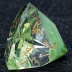 DND Dice | Diamond-Cut Green Glass Gemstone Dice Set