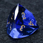 DND Dice - Diamond Cut Sapphire Multi-Sided Dice Set