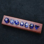 DND Dice - Diamond Cut Sapphire Multi-Sided Dice Set
