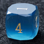 Bear Dice DND Multi-Sided Engraved Glass Gemstone Dice Set