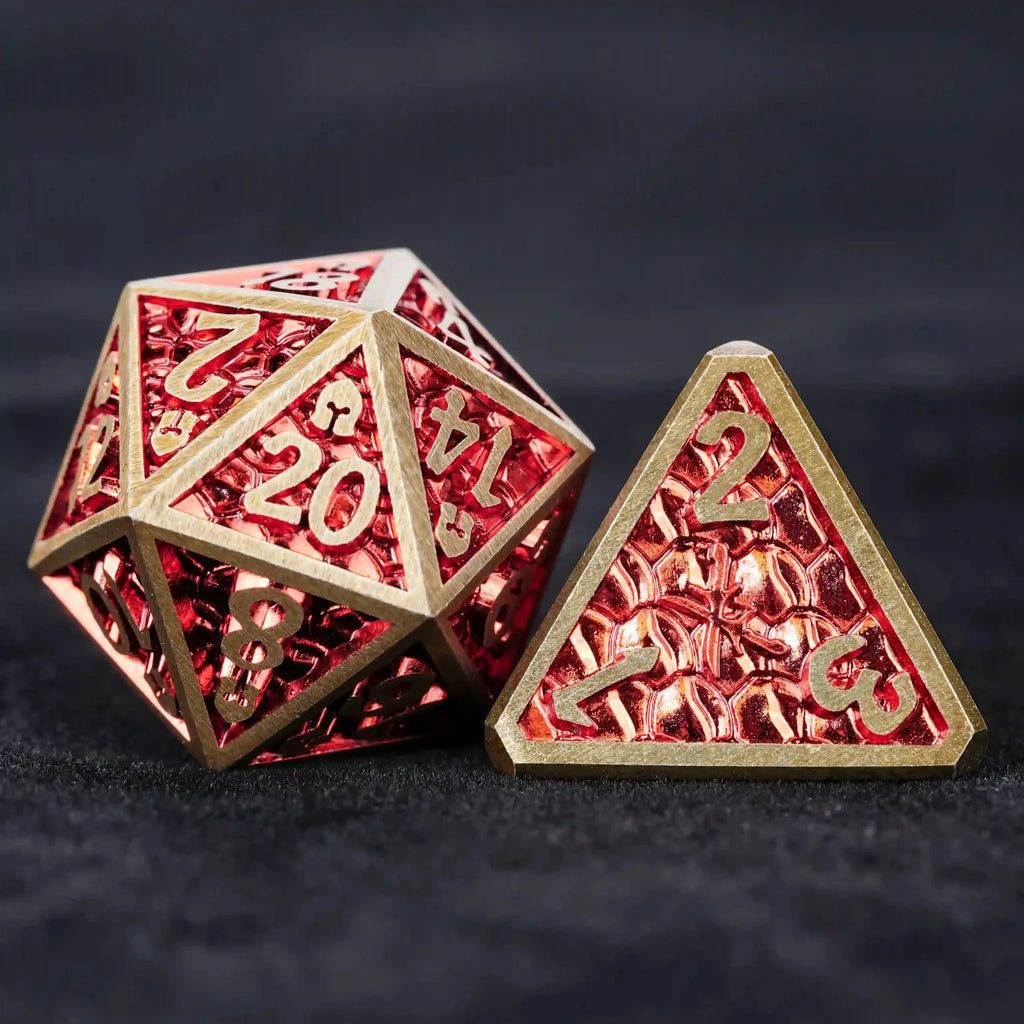 DND Dice – Dragon Scale Series Metal Dice Set