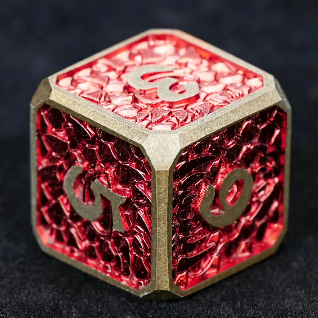 DND Dice – Dragon Scale Series Metal Dice Set