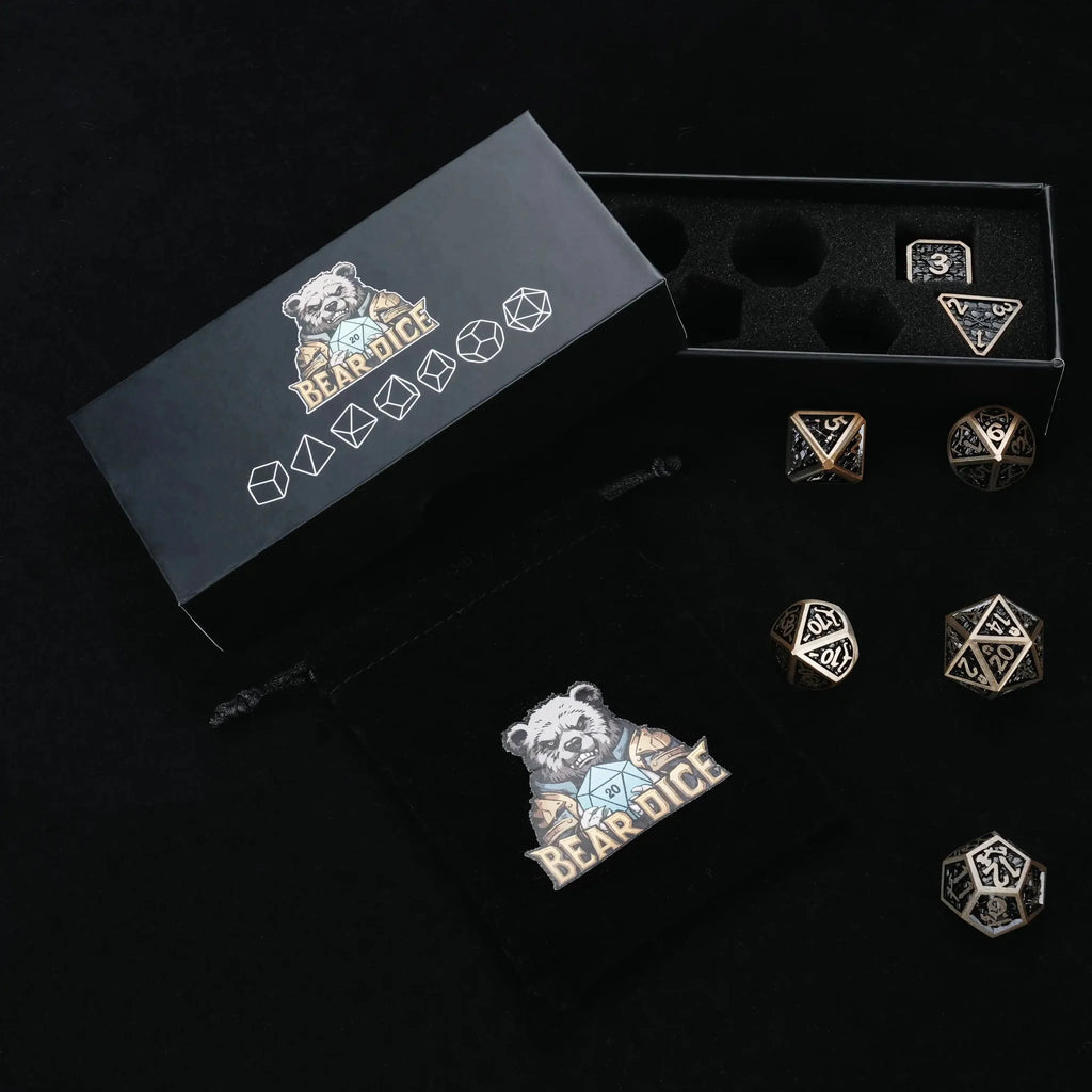 DND Dice – Dragon Scale Series Metal Dice Set