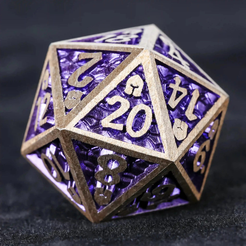 DND Dice – Dragon Scale Series Metal Dice Set