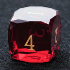 Bear Dice DND Multi-Sided Engraved Glass Gemstone Dice Set