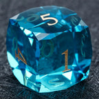 Bear Dice DND Multi-Sided Engraved Glass Gemstone Dice Set