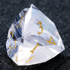 DND Dice - Light Pink Glass Gem Dice Set