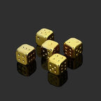 DND Dice Luminous Metal D6 Dice 5 Pack 13mm