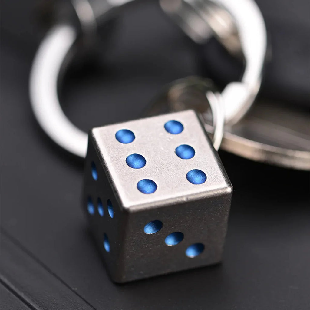 DND dice titanium alloy solid D6 dice creative table game dice
