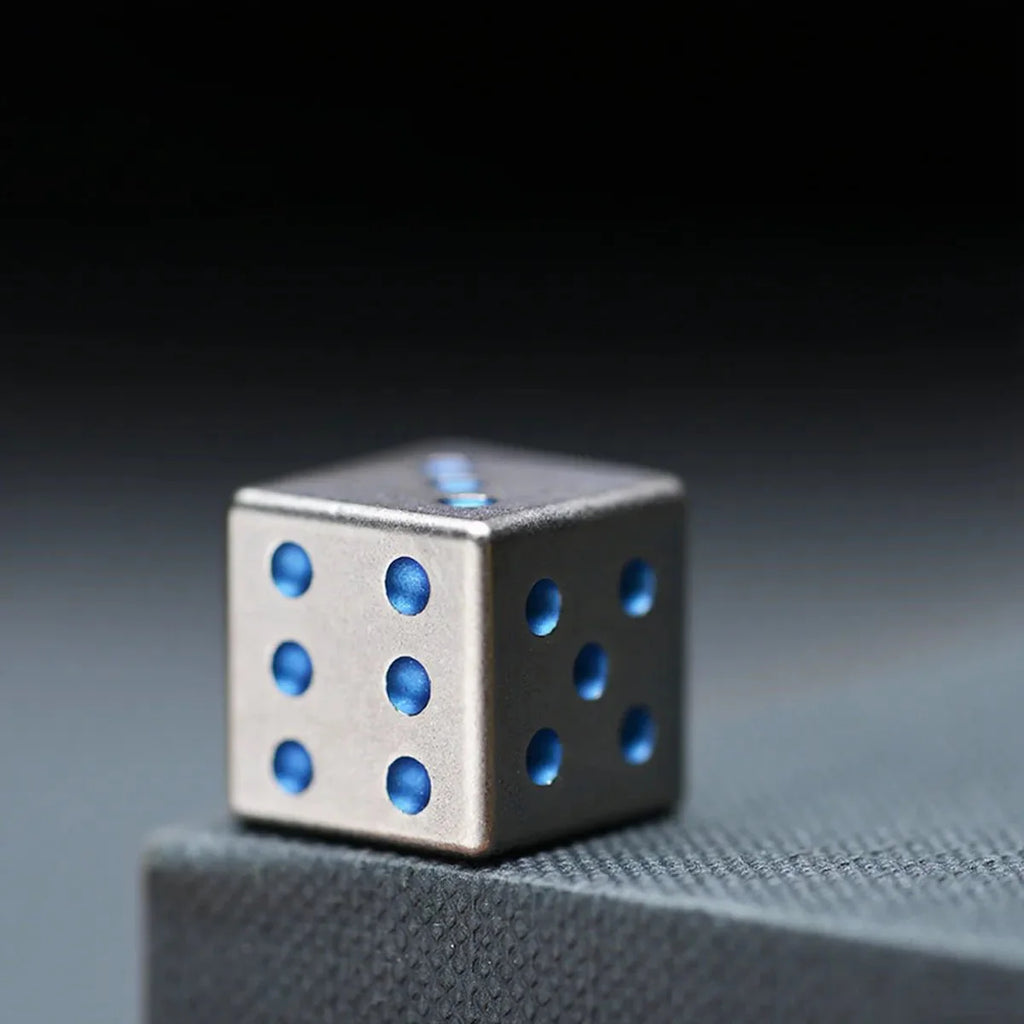DND dice titanium alloy solid D6 dice creative table game dice
