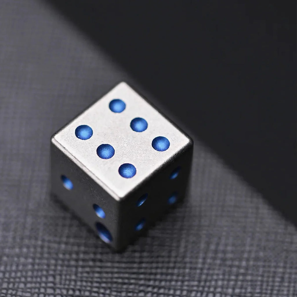 DND dice titanium alloy solid D6 dice creative table game dice