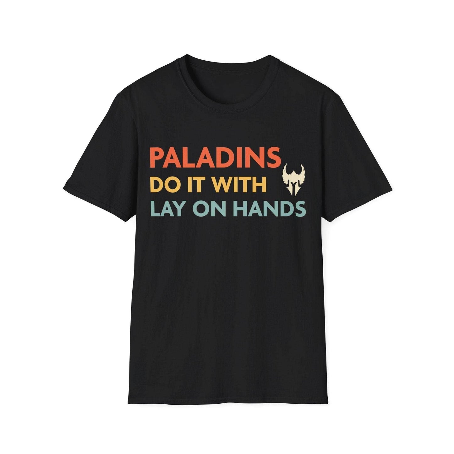 DnD Paladins Do It With Lay On Hands Shirt - Black / S