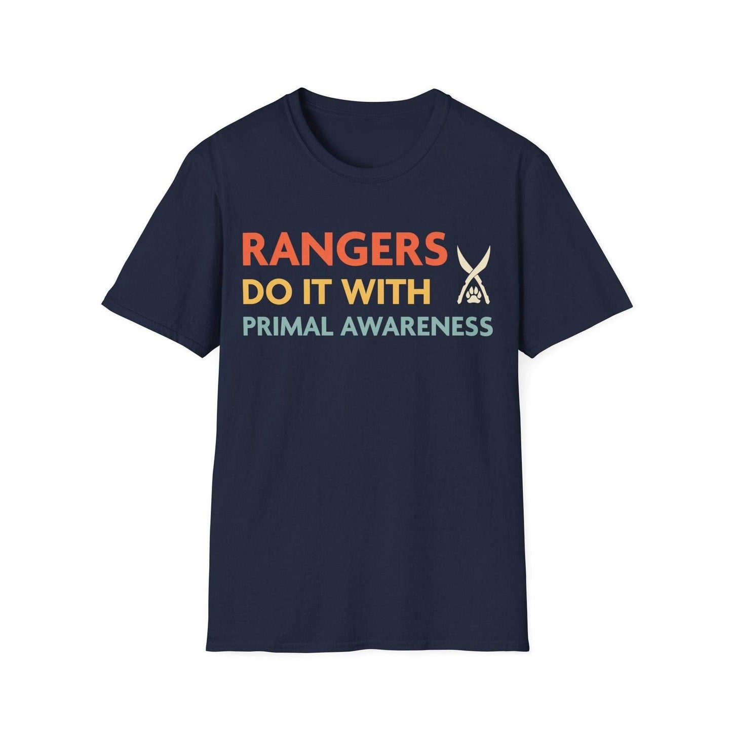 DnD Rangers Do It With Primal Awareness Shirt - Navy / S