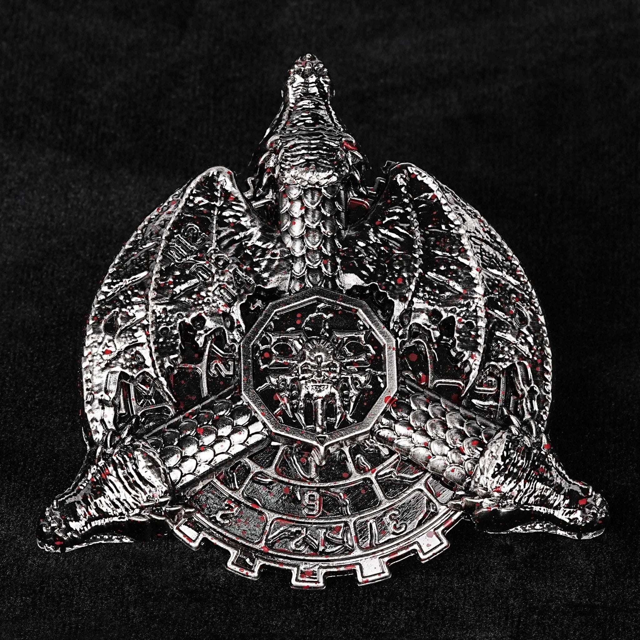 Dragon Wing Blood Badge - Cool Fidget Spinner Metal DND Dice Set