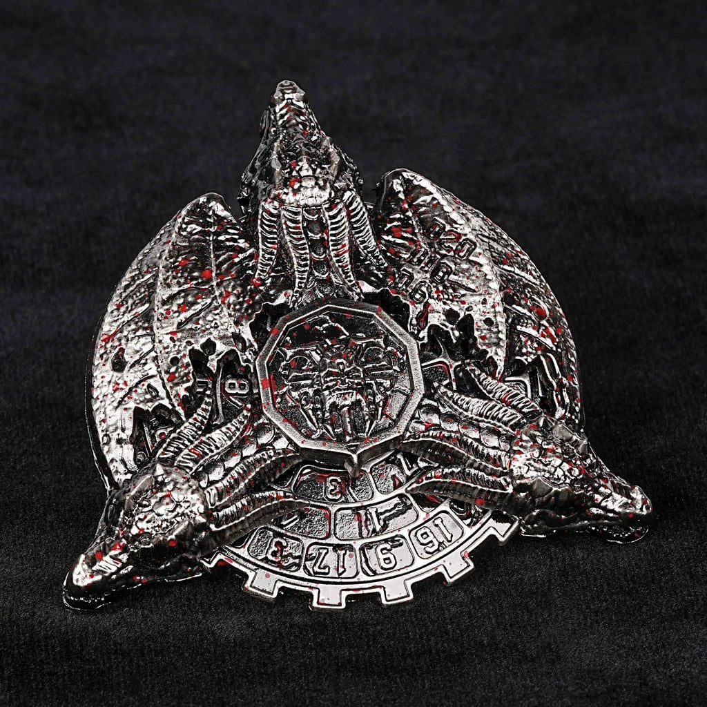Dragon Wing Blood Badge - Cool Fidget Spinner Metal DND Dice Set