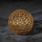 Dragon's Tooth - 50mm Antique Gold D100 Metal Dice