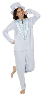 Dumb and Dumber Tuxedo One Piece Pajama & Top Hat Adult Unisex Halloween Cosplay Costume
