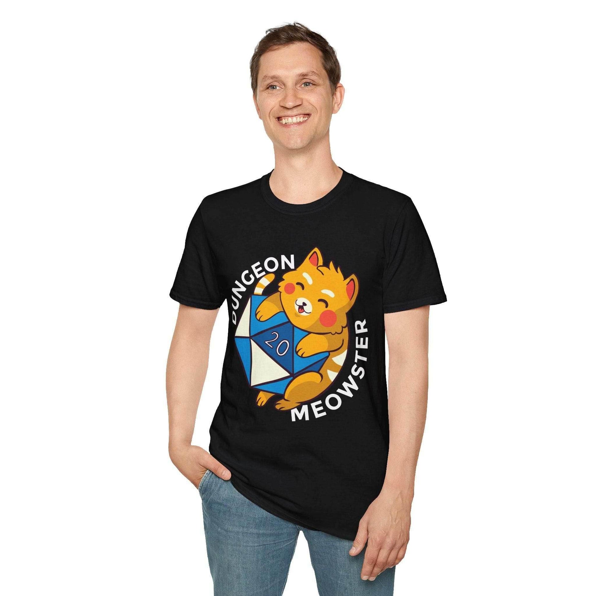 Dungeon Meowster T-Shirt - Navy / S
