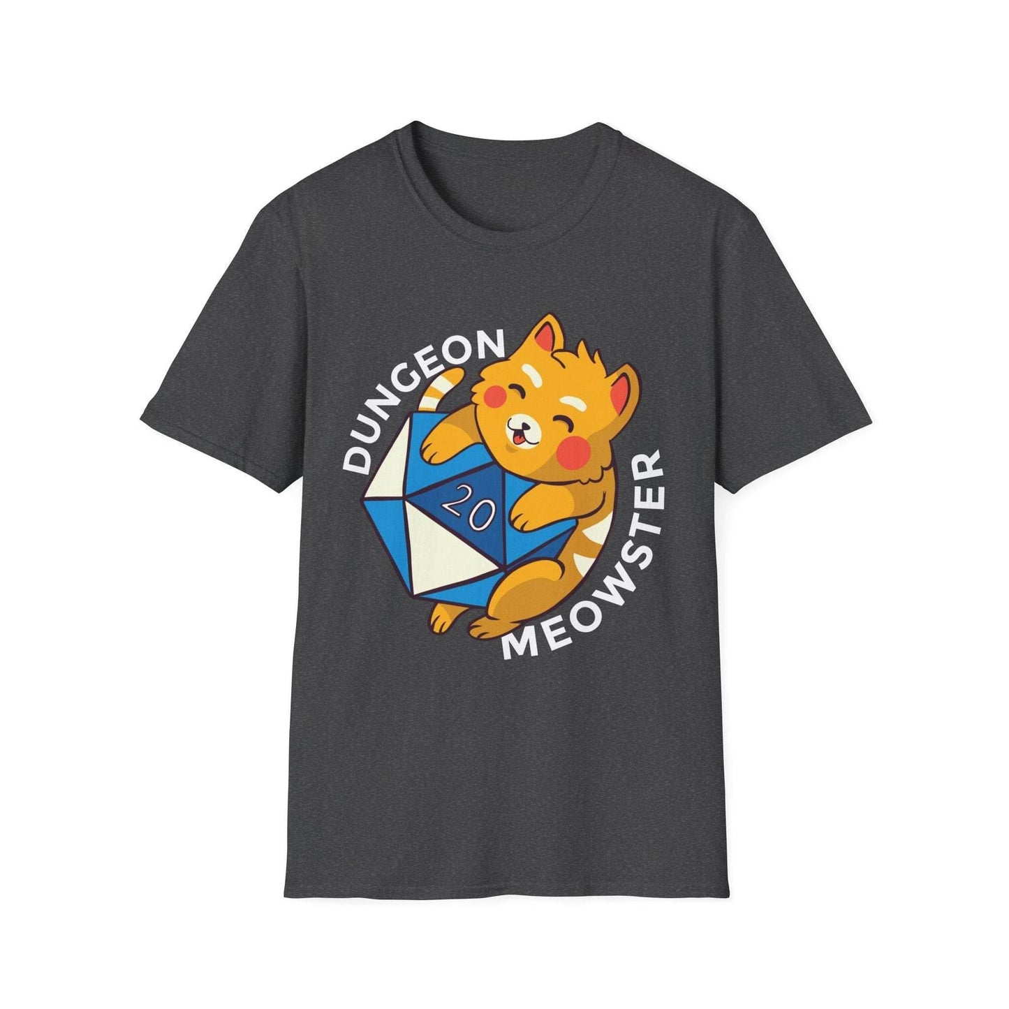 Dungeon Meowster T-Shirt - Dark Heather / S